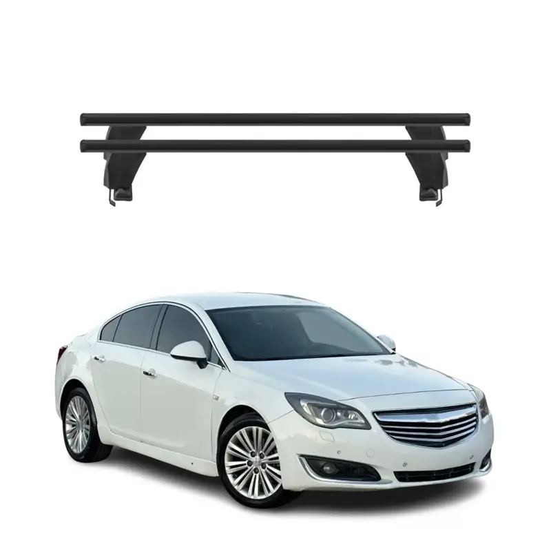 Menabo Dachträger Grundtäger für Opel Insignia A 2008-2017 50kg Alu Schwarz 2x Knallerangebot