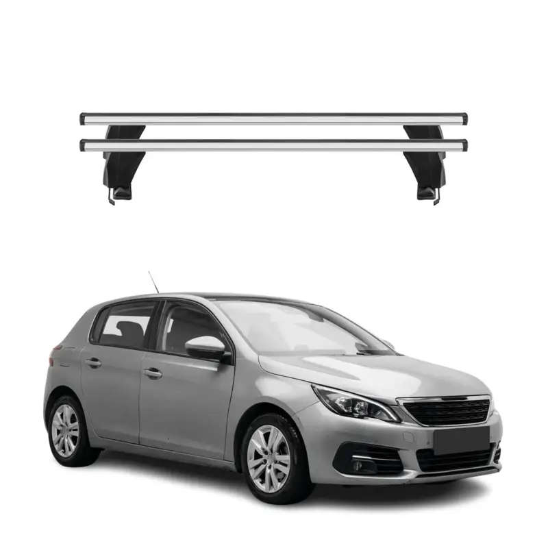 Finale Aktion Menabo Dachträger Grundtäger für Peugeot 308 2013-2021 50kg Alu Silber 2 tlg