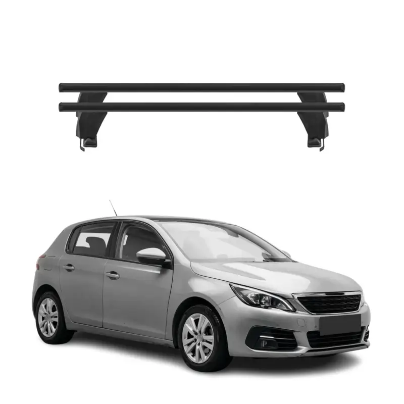 Menabo Dachträger Grundtäger für Peugeot 308 2013-2021 50kg Alu Schwarz 2 tlg Sofort Bestellen