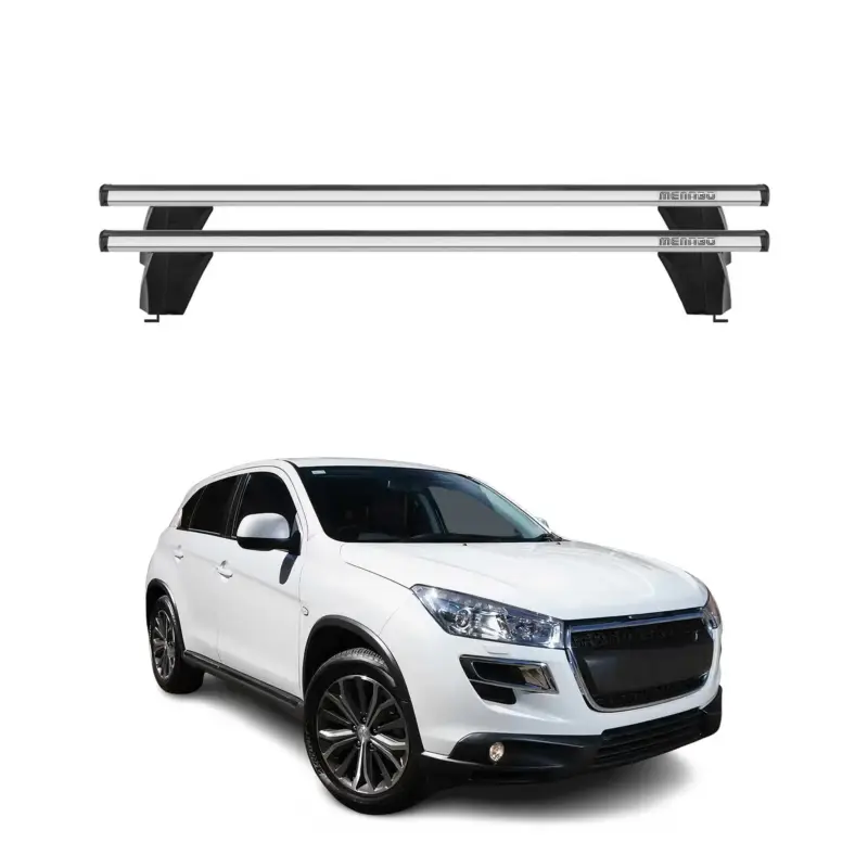 Abverkauf Menabo Dachträger Grundtäger für Peugeot 4008 2012-2017 75kg Alu Grau 2x