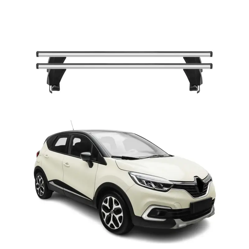 Menabo Dachträger Grundtäger für Renault Captur mk1 2017-2019 FL 50kg Alu Silber Wochenendangebot