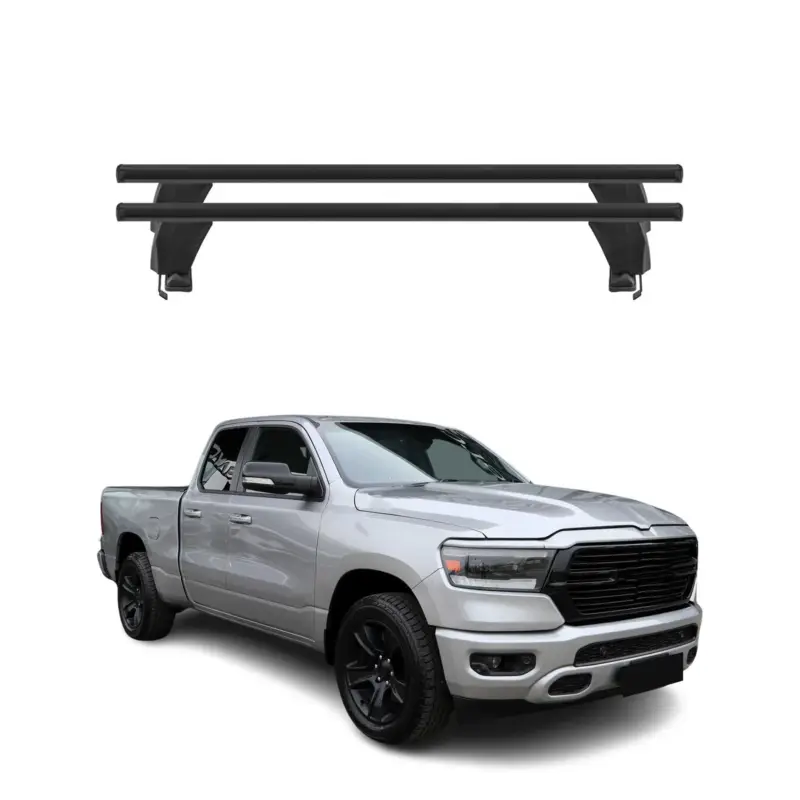 Jetzt Kaufen Menabo Dachträger Grundtäger für RAM 1500 2019-2026 50kg Aluminium Schwarz 2tlg