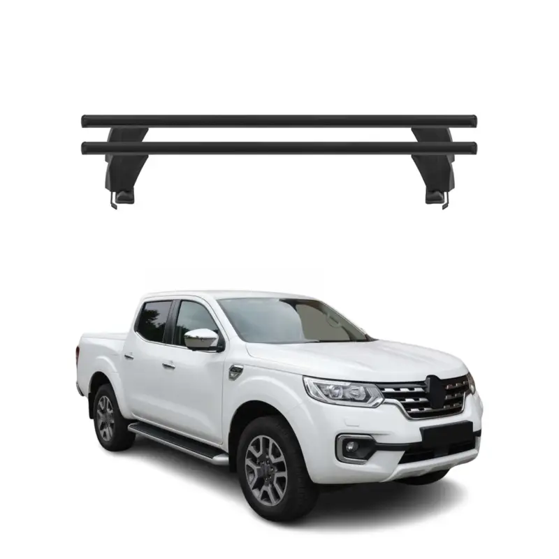 Menabo Dachträger Grundtäger für Renault Alaskan 2017-2021 50kg Alu Schwarz 2x Jetzt Kaufen