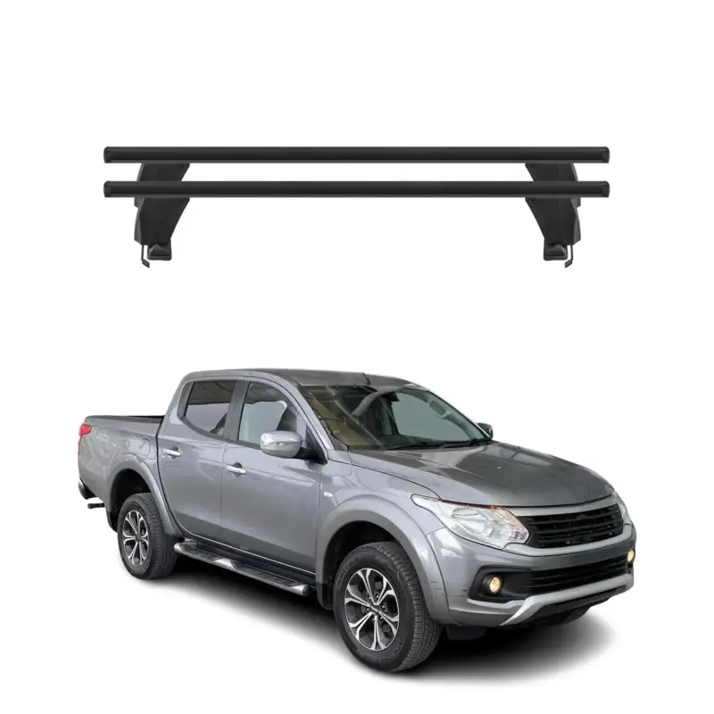 Markenware Menabo Dachträger Grundtäger für RAM 1200 2016-2019 50kg Aluminium Schwarz 2 tlg