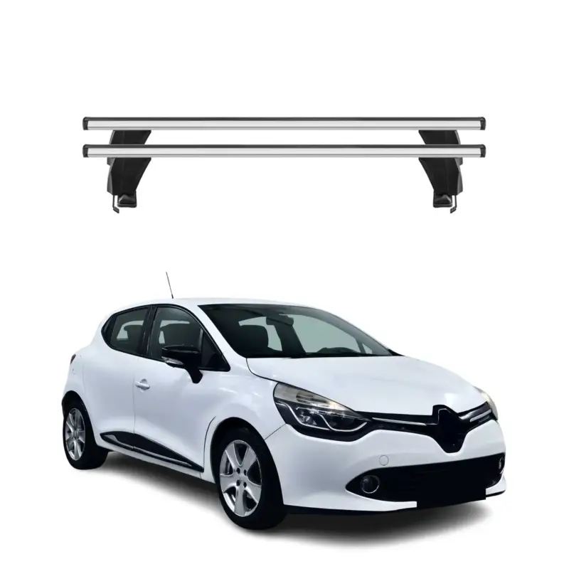Neuheit Menabo Dachträger Grundtäger für Renault Clio mk4 2012-2019 50kg Alu Silber 2x