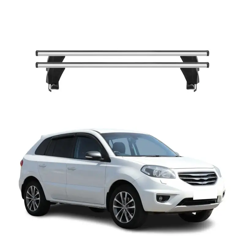 Menabo Dachträger Grundtäger für Renault Koleos mk1 2008-2016 50kg Alu Silber 2x Direkt Vom Hersteller