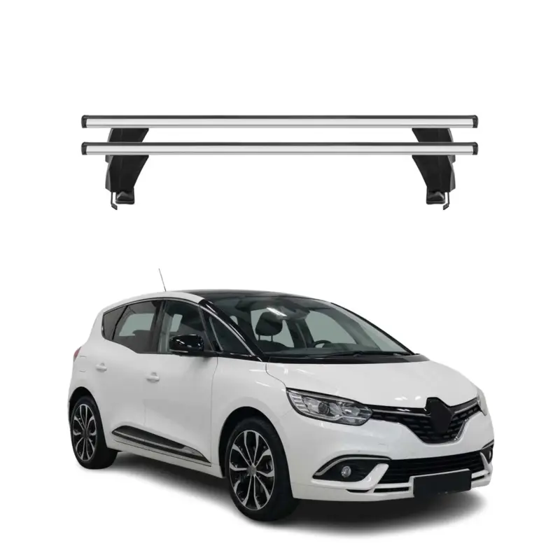 Menabo Dachträger Grundtäger für Renault Scenic mk4 2016-2022 50kg Alu Silber 2x Bestseller