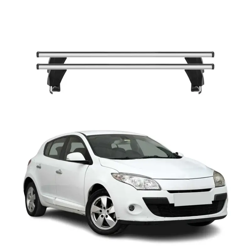 Sonderangebot Menabo Dachträger Grundtäger für Renault Megane 2008-2016 50kg Alu Silber 2 tlg