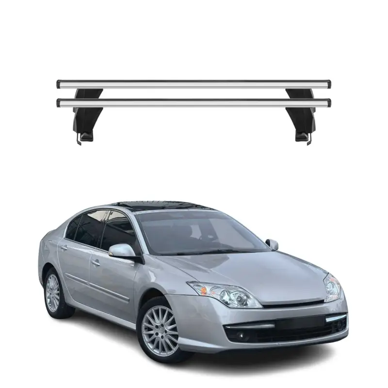 Menabo Dachträger Grundtäger für Renault Laguna 2007-2015 50kg Alu Silber 2 tlg Garantierte Lieferung