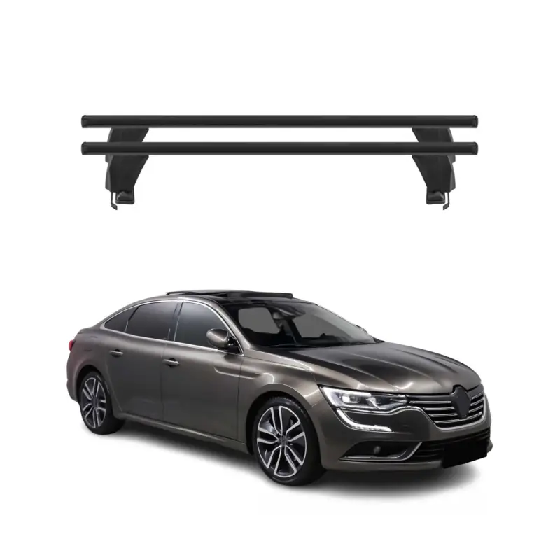 Neue Ware Menabo Dachträger Grundtäger für Renault Talisman 2015-2022 50kg Alu Schwarz 2x