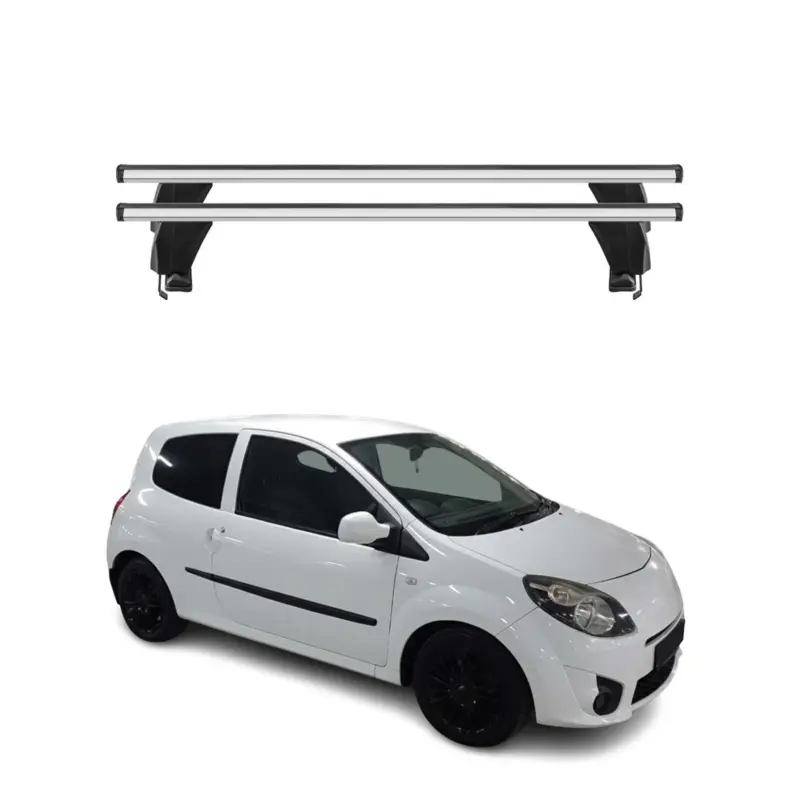 Jetzt Kaufen Menabo Dachträger Grundtäger für Renault Twingo mk2 2007-2014 50kg Alu Silber 2x
