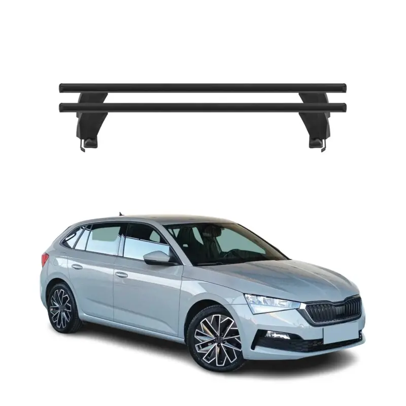 Menabo Dachträger Grundtäger für Skoda Scala 2019-2026 50kg Alu Schwarz 2 tlg Top-Angebot