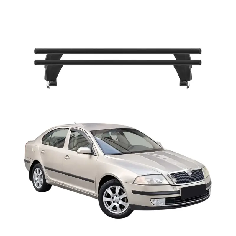 Direkt Vom Hersteller Menabo Dachträger für Skoda Octavia mk2 2004-2008 Pre-FL 4tür 50kg Alu Schwarz