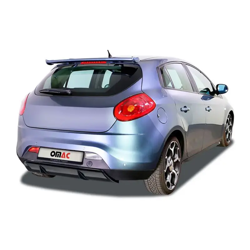 Versand Am Gleichen Tag RDX Heckschürzenansatz Diffuser für Fiat Bravo 2007-2014 ABS Schwarz