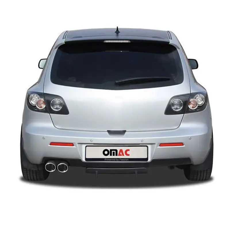 Top-Seller Heckschürzenansatz Heck Diffusor für Mazda 3 BK 2006-2009 Unlackiert Kunststoff