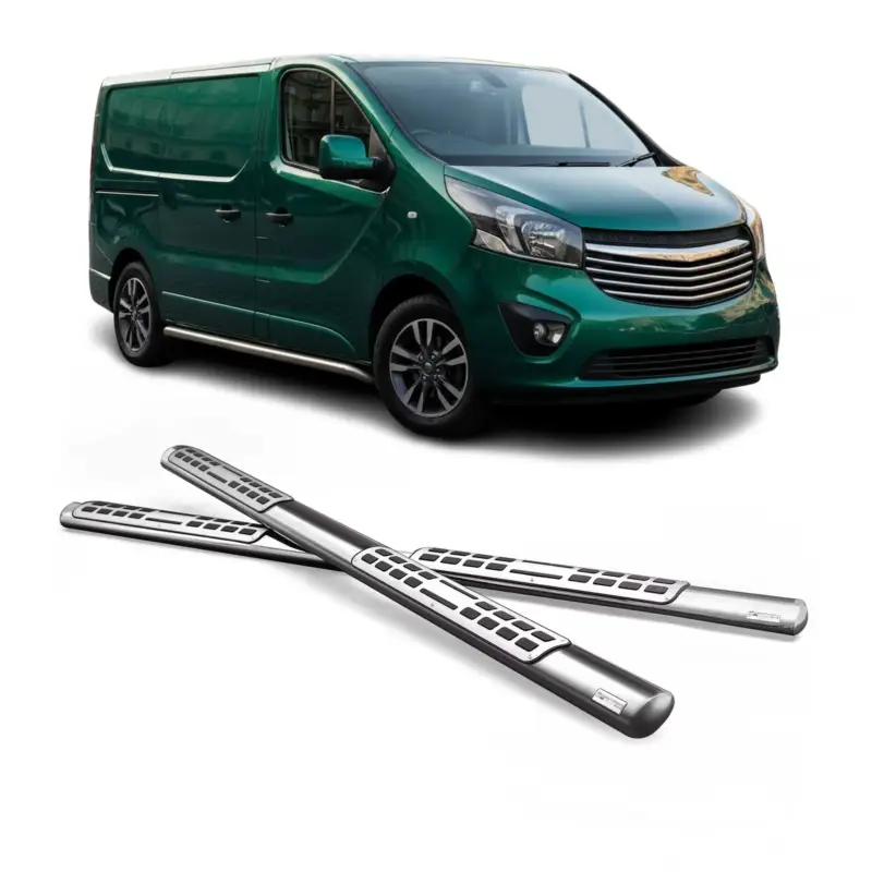 Stahl Seitenschweller Schwellerrohre für Opel Vivaro B 2014-2019 Kurzer Schwarz Kracherpreis