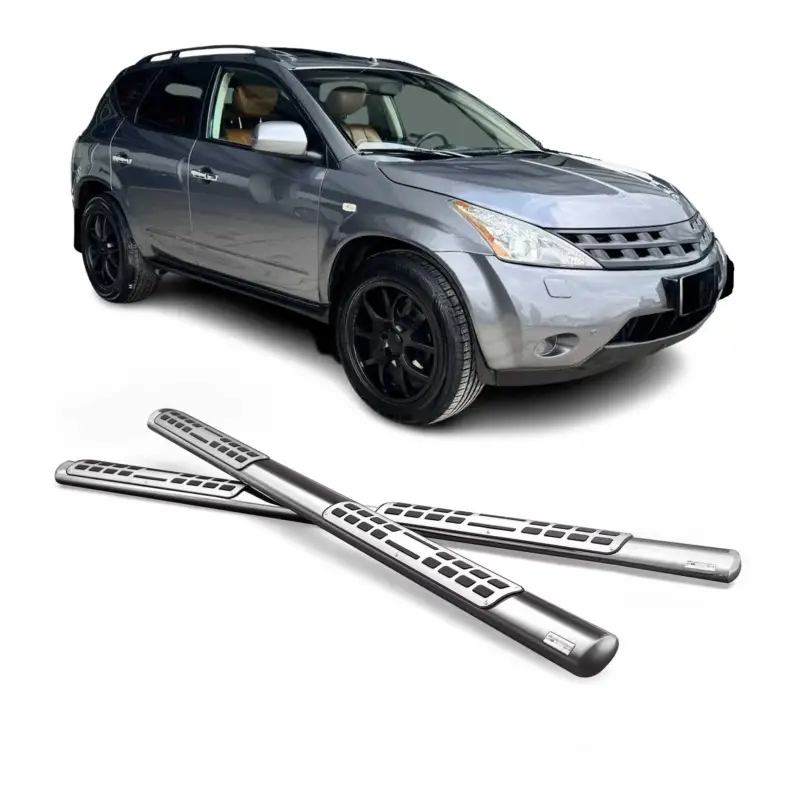 Edelstahl Seitenschweller Schwellerrohre für Nissan Murano 2005-2008 Silber Direkt Vom Hersteller