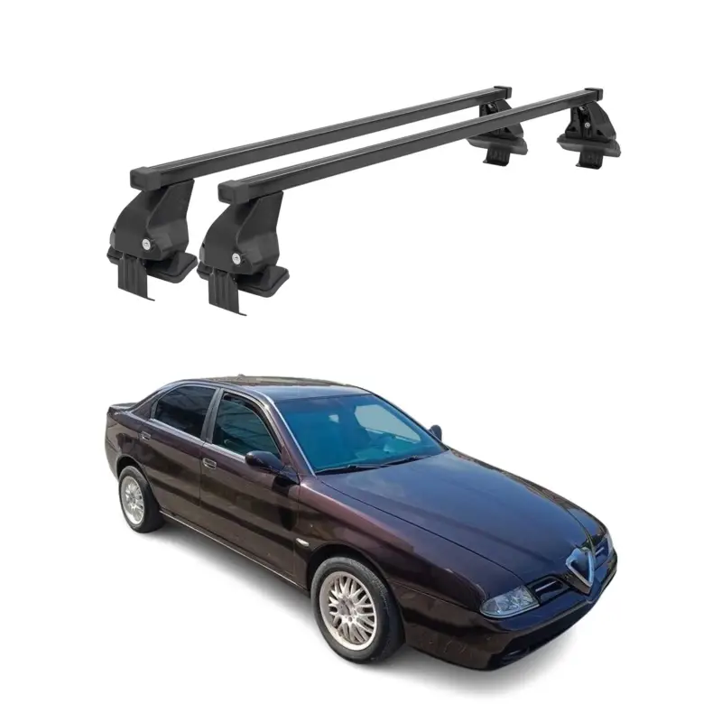 Menabo Dachträger Grundtäger für Alfa Romeo 166 1998-2007 50kg Stahl Schwarz 2x Jetzt Kaufen