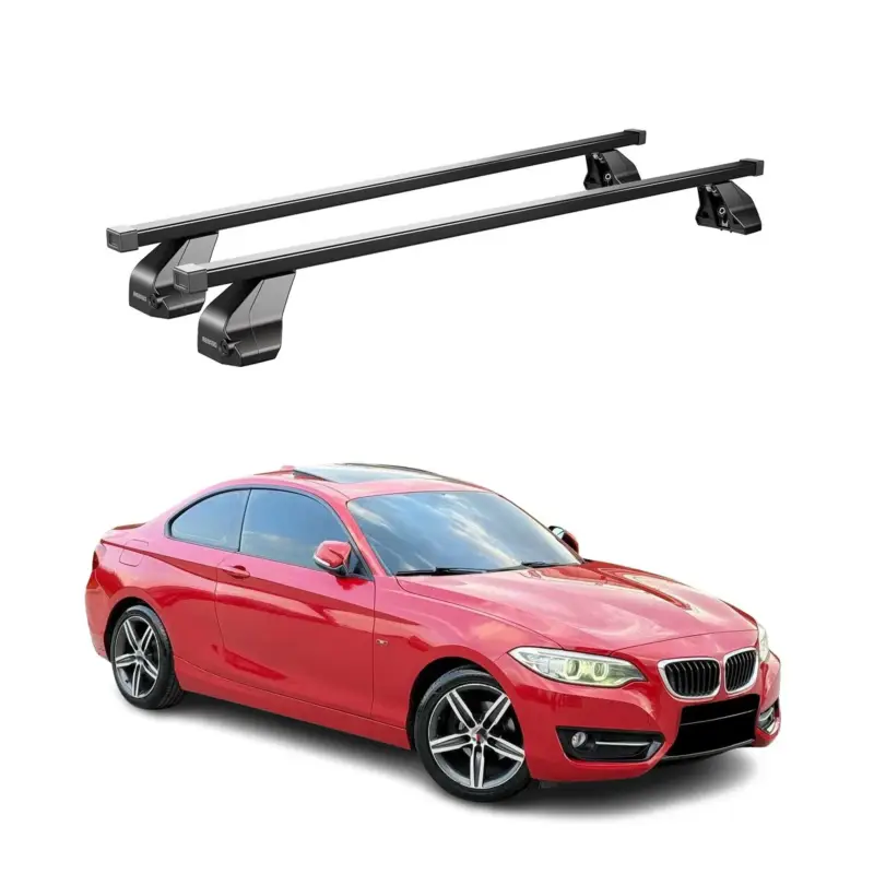 Menabo Dachträger Grundtäger für BMW 2er F22 Coupe 2012-2021 75kg Stahl Schwarz Highlight