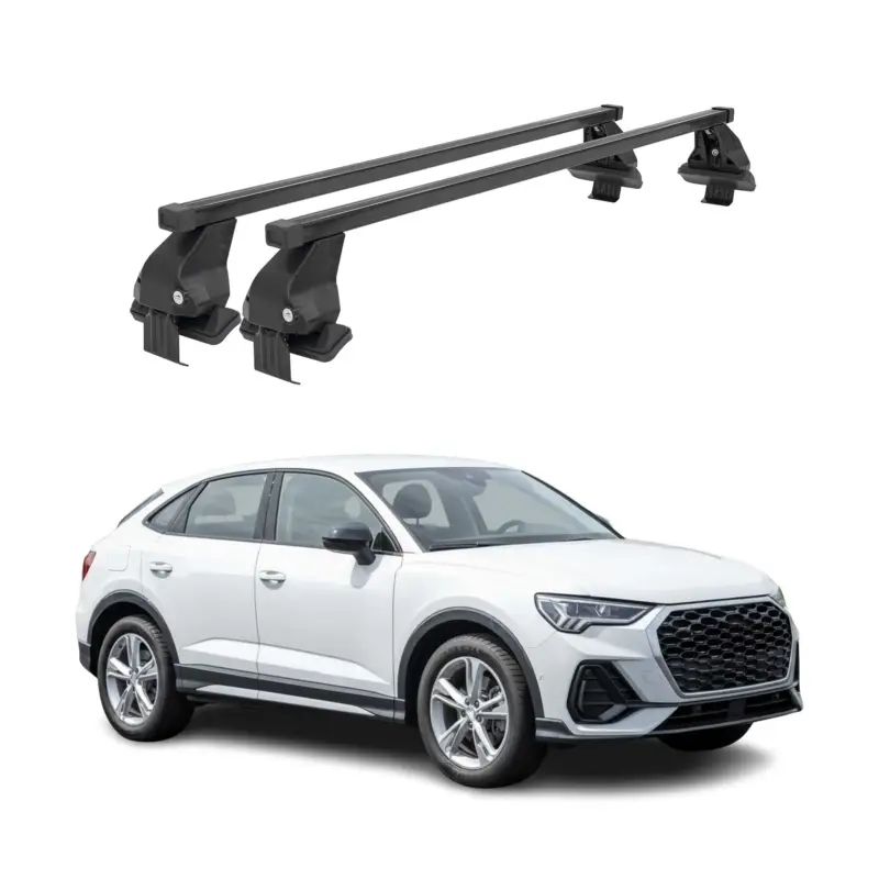 Echt Menabo Dachträger Grundtäger für Audi Q3 F3 Sportback 2019-2025 50kg Schwarz 2x