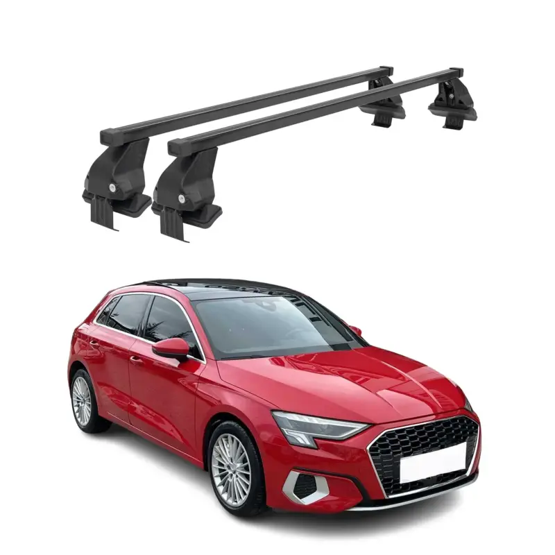 Highlight Menabo Dachträger Grundtäger für Audi A3 Sportback 8Y 2020-2026 50kg Schwarz 2x