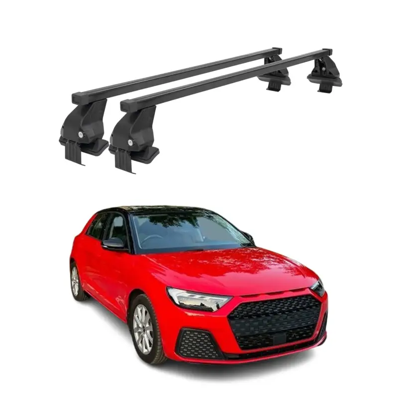 Menabo Dachträger Grundtäger für Audi A1 Sportback 2018-2026 50kg Stahl Schwarz Garantierte Lieferung