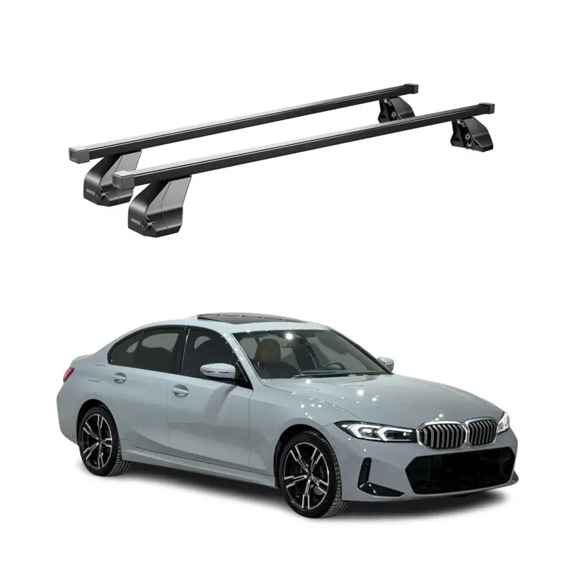 Menabo Dachträger für BMW 3er G20 2019-2026 / G80 Limo 2021-26 75kg Schwarz 2tlg Online Kaufen