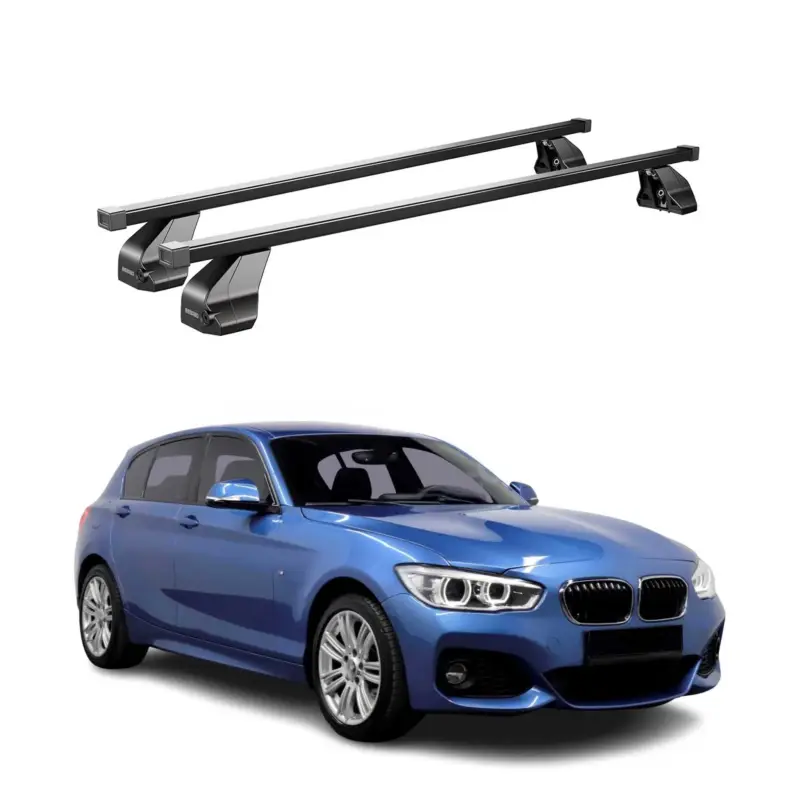 Letzte Chance Menabo Dachträger für BMW 1er F20 F21 2012-2019 75kg Schwarz Stahl 2x