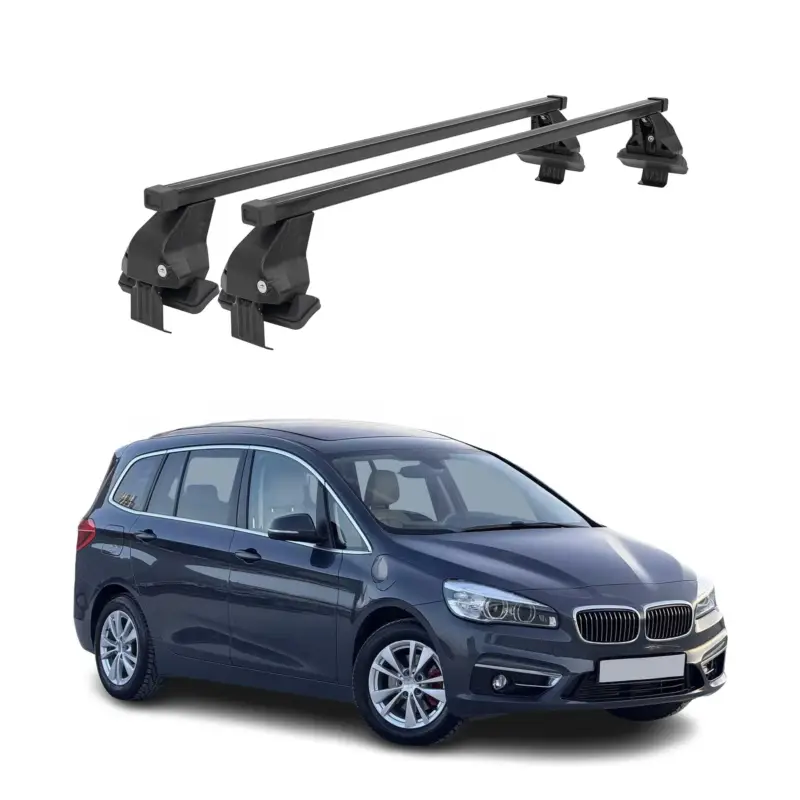 Menabo Dachträger für BMW 2 Gran Tourer F46 2014-2024 50kg Stahl Schwarz 2x Sale