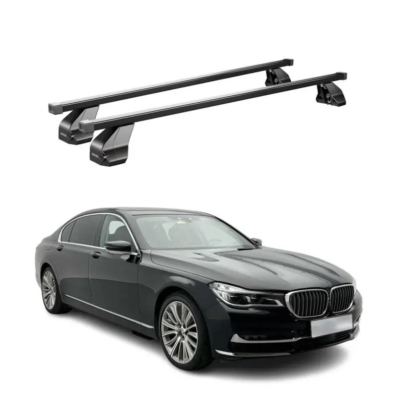 Direktkauf Menabo Dachträger Grundtäger für BMW 7er G11 G12 2015-2022 75kg Stahl Schwarz 2x