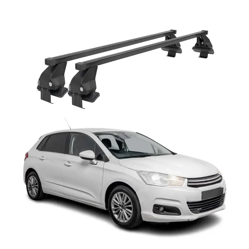 Angebot Menabo Dachträger Grundtäger für Citroen C4 2010-2018 50kg Stahl Schwarz 2 tlg