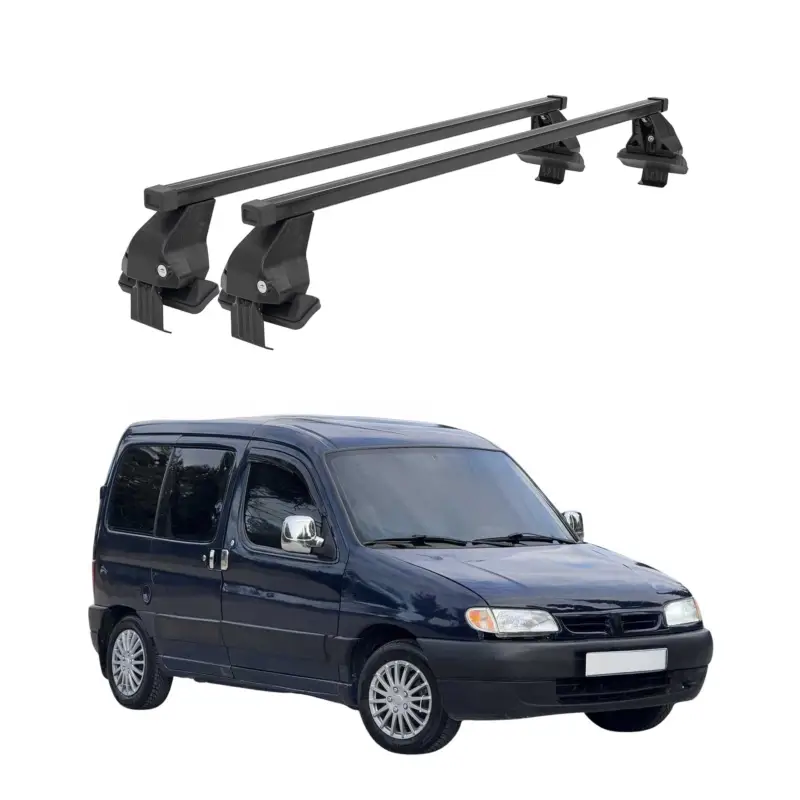 Must-Have Menabo Dachträger Grundtäger für Citroen Berlingo 1996-2008 50kg Stahl Schwarz