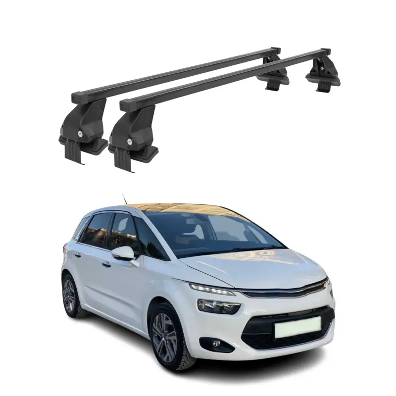 Menabo Dachträger Grundtäger für Citroen C4 Picasso 2013-2018 50kg Stahl Schwarz Must-Have