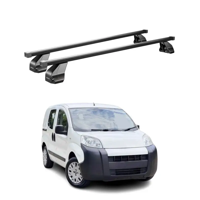 Menabo Dachträger Grundtäger für Citroen Nemo 2008-2017 75kg Stahl Schwarz 2tlg Versand Am Gleichen Tag