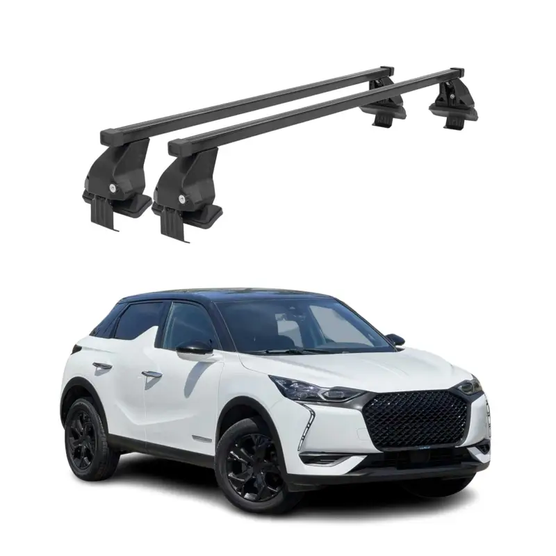 Menabo Dachträger Grundtäger für DS3 Crossback 2018-2026 50kg Stahl Schwarz 2x Angebot