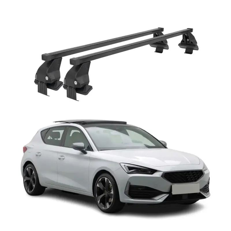 Preisknaller Menabo Dachträger Grundtäger für Cupra Leon 2020-2026 50kg Stahl Schwarz 2 tlg
