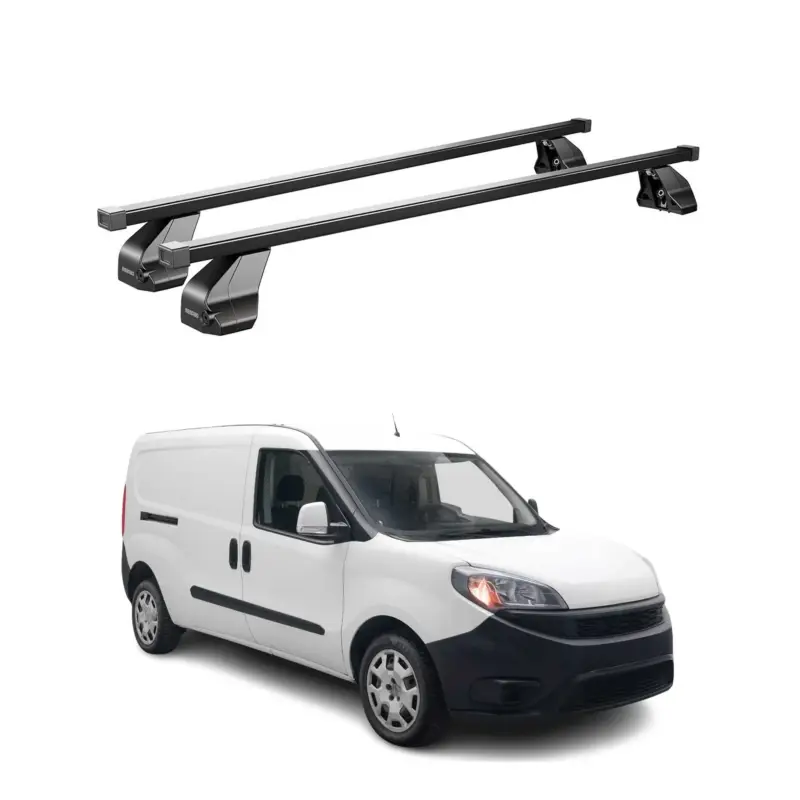 Menabo Dachträger Grundtäger für Fiat Doblo Maxi 2015-2024 75kg Stahl Schwarz 2x Günstig