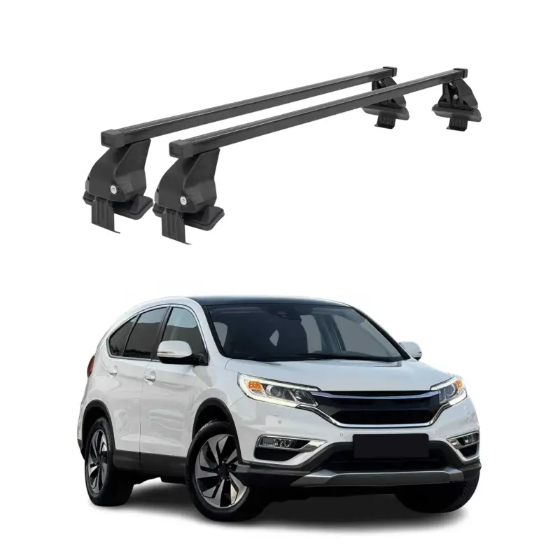 Wochenendangebot Menabo Dachträger Grundtäger für Honda CR-V mk4 2012-2016 50kg Stahl Schwarz 2x