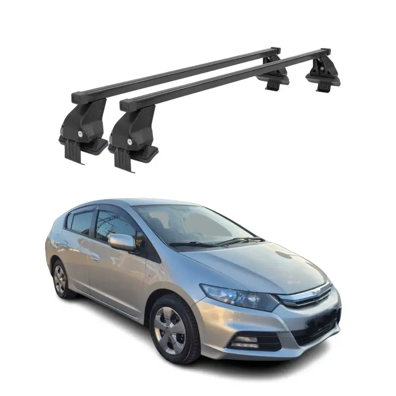 Menabo Dachträger Grundtäger für Honda Insight 2009-2014 50kg Stahl Schwarz 2x Neue Ware