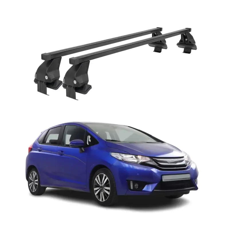 Menabo Dachträger Grundtäger für Honda Jazz 2015-2020 50kg Stahl Schwarz 2 tlg Preisreduziert