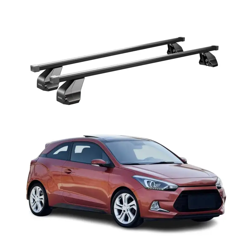 Aktuell Menabo Dachträger Grundtäger für Hyundai i20 Coupé 2015-2020 75kg Stahl Schwarz