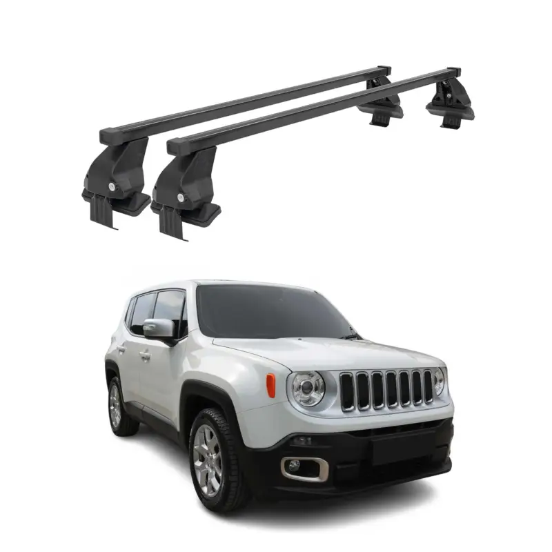 Kracherpreis Menabo Dachträger Grundtäger für Jeep Renegade 2015-2025 50kg Schwarz 2x