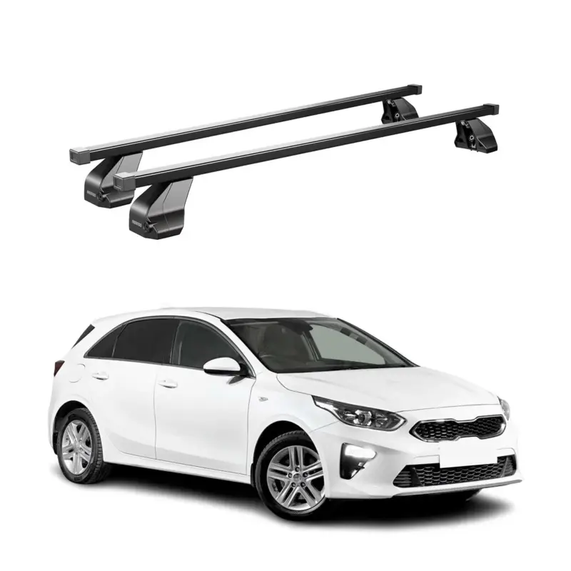 Abverkauf Menabo Dachträger Grundtäger für Kia Ceed 2019-2026 75kg Stahl Schwarz 2 tlg