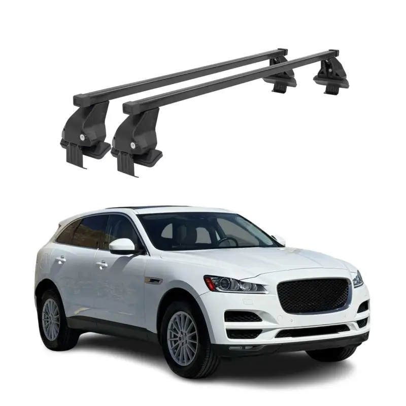 Menabo Dachträger Grundtäger für Jaguar F-Pace 2016-2025 50kg Stahl Schwarz 2x Neuheit