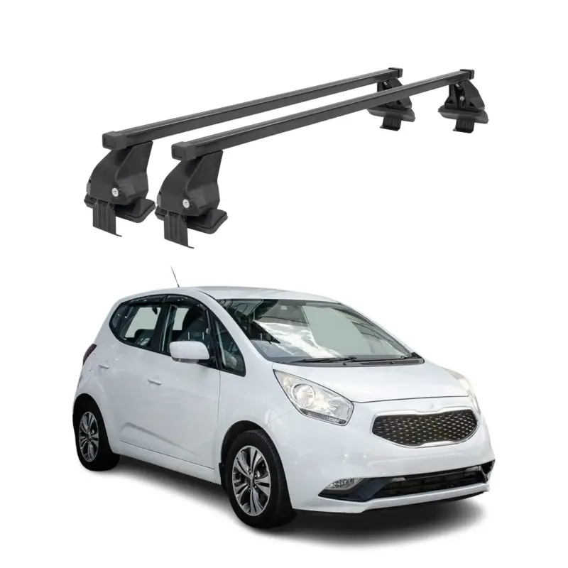 Begrenztes Angebot Menabo Dachträger Grundtäger für Kia Venga 2014-2019 50kg Stahl Schwarz 2 tlg