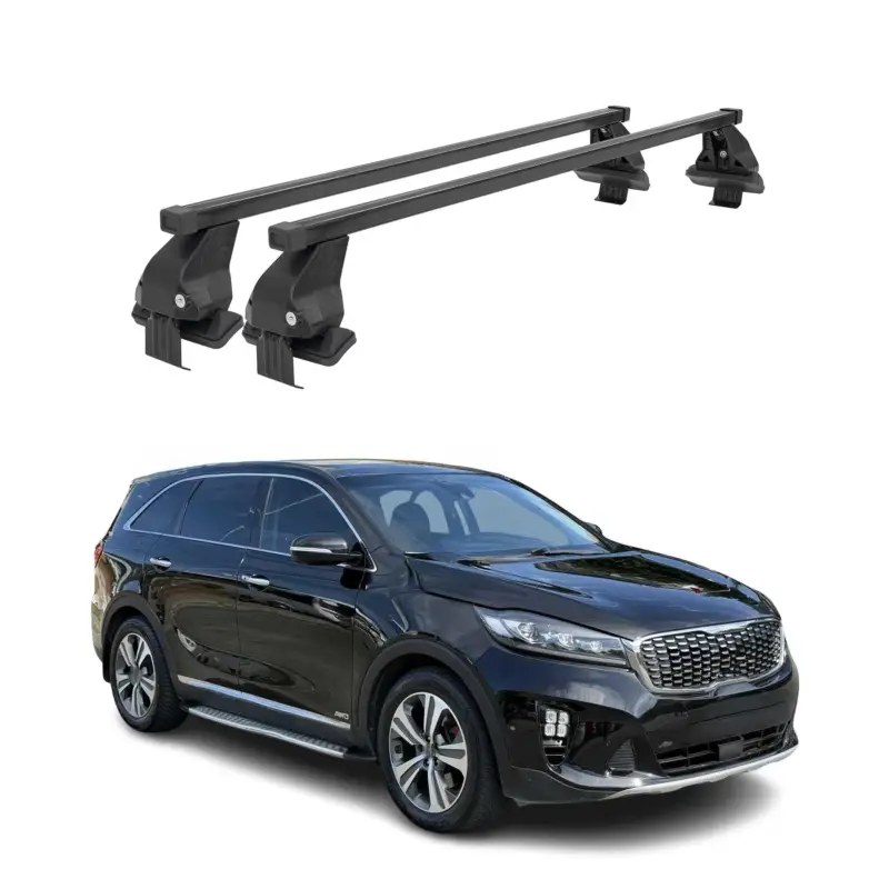 Menabo Dachträger Grundtäger für Kia Sorento MQ4 2021-2026 50kg Stahl Schwarz 2x Must-Have