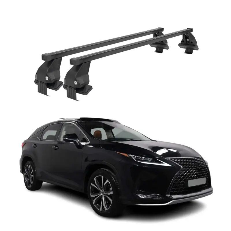 Menabo Dachträger Grundtäger für Lexus RX AL20 2015-2019 50kg Stahl Schwarz 2x Top-Preis