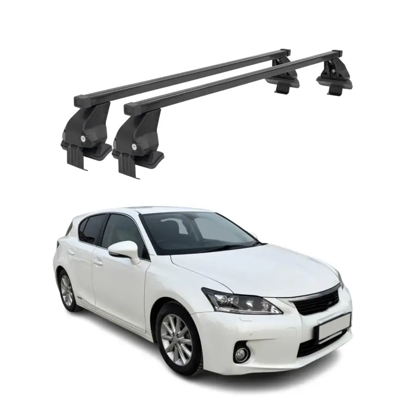 Menabo Dachträger Grundtäger für Lexus CT 2011-2014 50kg Stahl Schwarz 2 tlg Online Kaufen