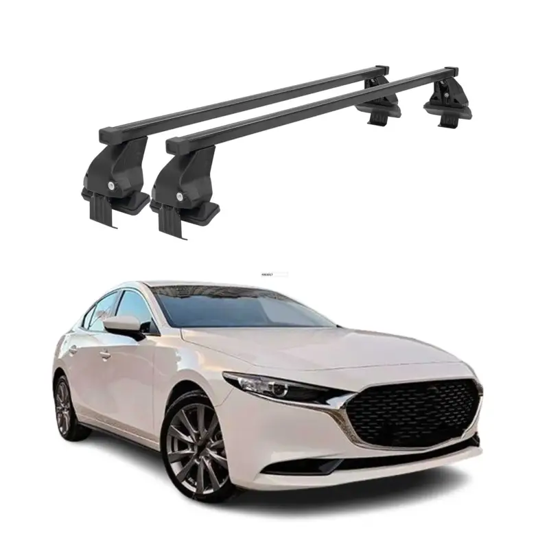 Must-Have Menabo Dachträger Grundtäger für Mazda 3 BP Limo 2019-2026 50kg Stahl Schwarz 2x