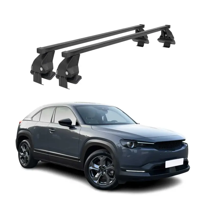 Menabo Dachträger Grundtäger für Mazda CX-30 2020-2026 50kg Stahl Schwarz 2 tlg Beliebt